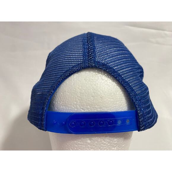 Vintage New York Mets Mesh Back Hat Blue Strapback Cap - Picture 5 of 8